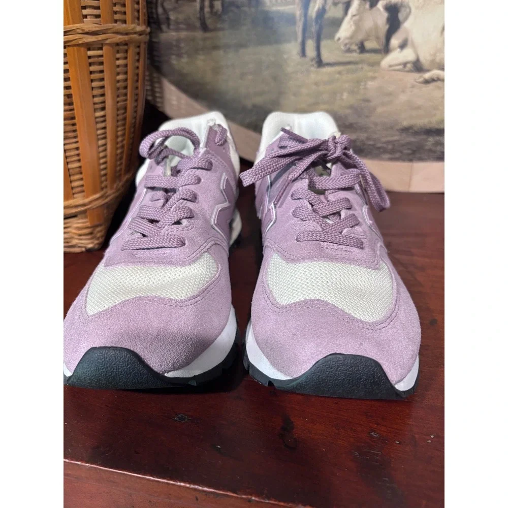 New Balance 574 Rugged Purple Pink Lavender Sneakers Women's 9 Like New - Picture 5 of 7